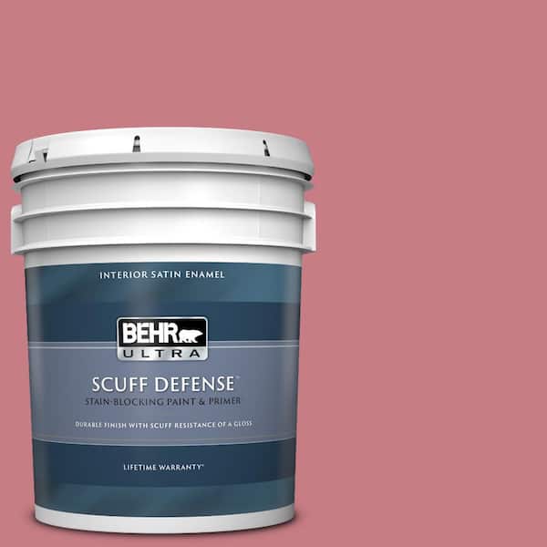 BEHR ULTRA 5 gal. #M150-5 Enamored Extra Durable Satin Enamel Interior Paint & Primer