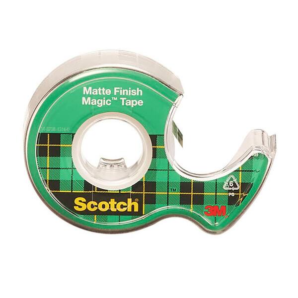 Scotch Magic 106 Tape w/Designer Refillable Dispenser 3/4" x 8.33 yds 