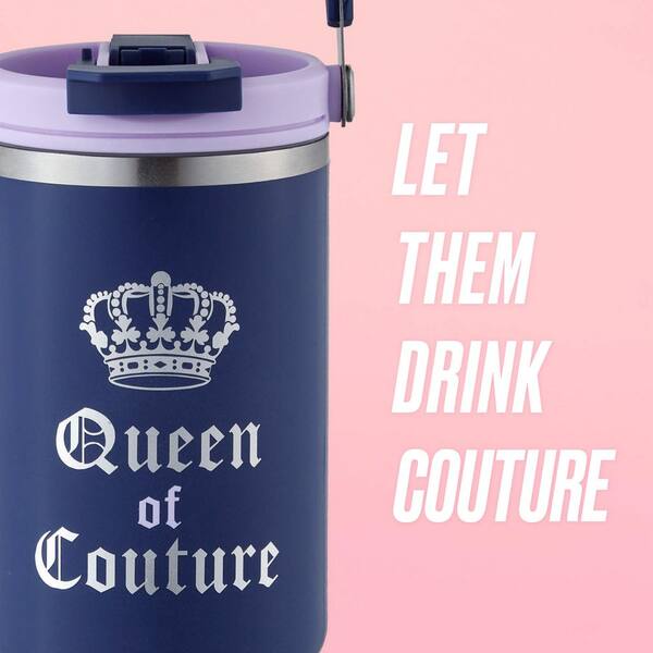 JUICY COUTURE Flip Fusion 40 oz. Navy Blue Stainless Steel Screw
