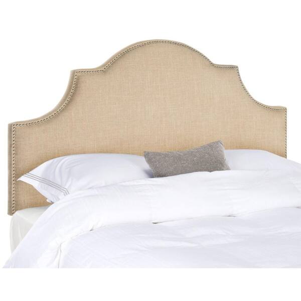 SAFAVIEH Hallmark Beige Full Upholstered Headboard