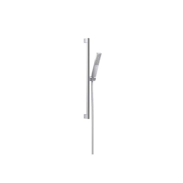Hansgrohe Pulsify E 1-Spray Wall Bar Shower Set with QuickClean in Chrome
