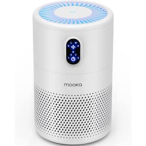 Tower Air Purifiers for Home Large Room up to 1076 sq. ft. with H13 True HEPA Air Filter Cleaner, White