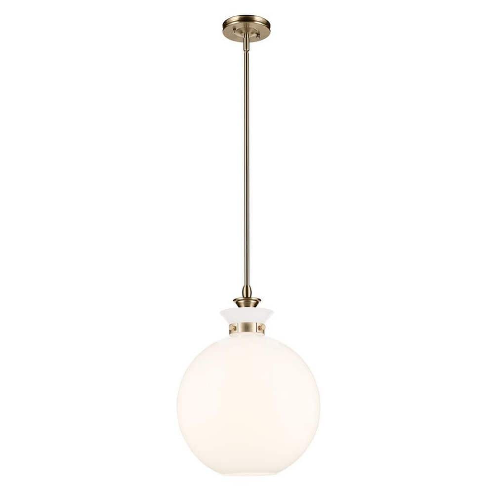 Laria 15 in. 1 Light Pendant with Opal Glass in Champagne Bronze price history on PriceWatchPro