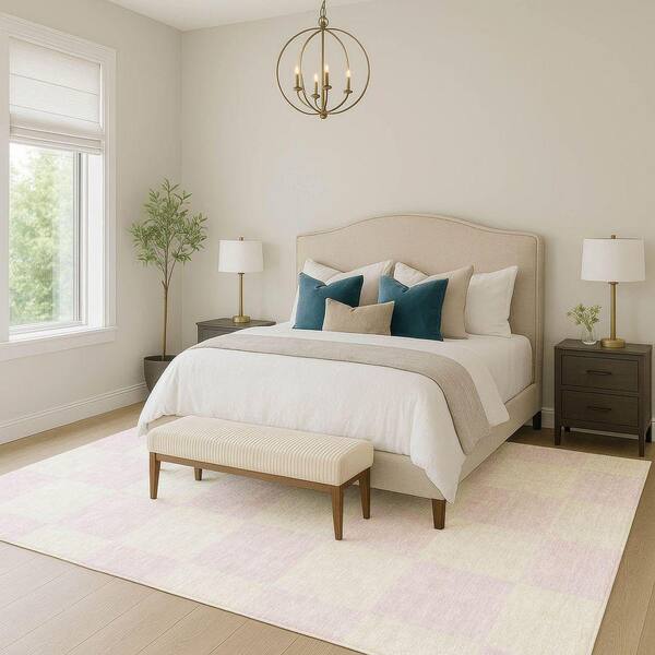 Chantille Machine Washable Indoor/Outdoor Abstract ACN2345 Pink 9 ft. x 12 ft. Area Rug