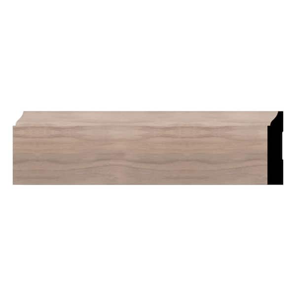 WM623 0.56 in. D x 3.25 in. W x 96 in. L Wood Walnut Baseboard Moulding