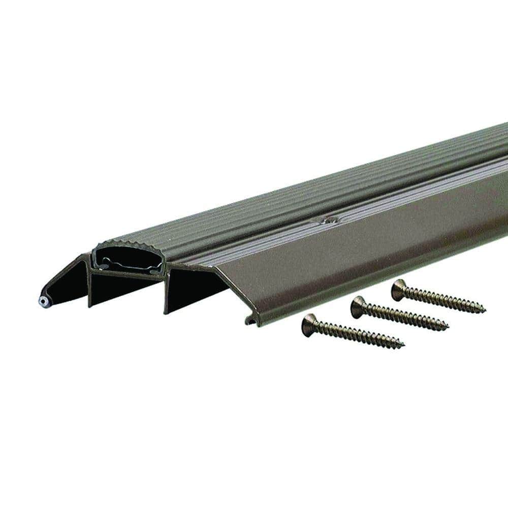 Deluxe High 3-3/4 in. x 35 in. Bronze Aluminum Threshold with Vinyl Seal price history on PriceWatchPro