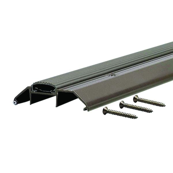 M-D Building Products Deluxe High 3-3/4 in. x 42 in. Bronze Aluminum Threshold with Vinyl Seal