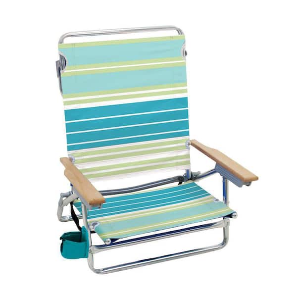 Multi-Colored Aluminum Folding Beach Chair
