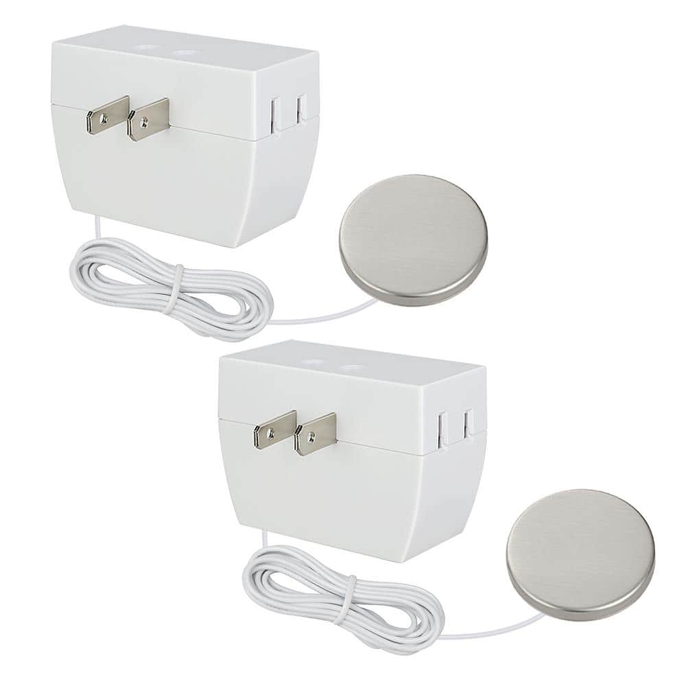 DEWENWILS White 8 ft. Extension Cord Touch Dimmer Switch, Touch Pad Control with 3Levels of