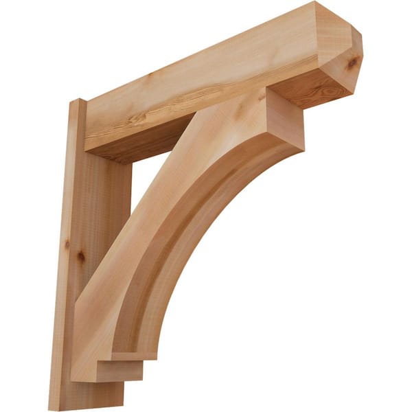 Ekena Millwork 8 in. x 30 in. x 30 in. Imperial Craftsman Smooth Western Red Cedar Outlooker