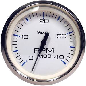 Faria 33811 Chesapeake Stainless Steel Speedometer 4 60 MPH Pitot White Faria 33811 Chesapeake Stainless Steel Speedometer 4 60 MPH Pitot White
