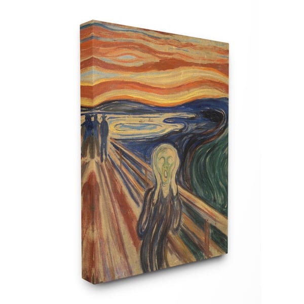 Stupell Industries 16 in. x 20 in. " Munch The Scream Classical Painting" by Edvard Munch Canvas Wall Art