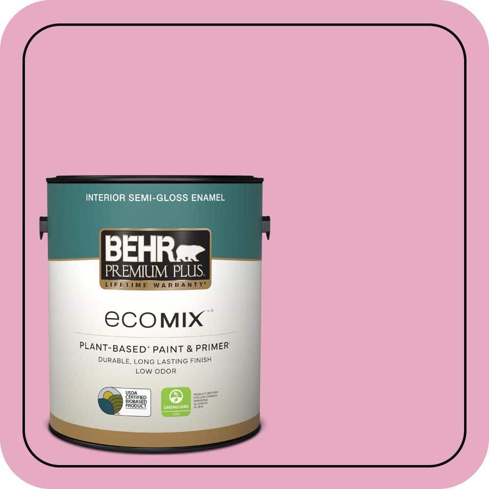 1 gal. #P130-3 Little Princess Semi-Gloss Enamel EcoMix Plant-Based Interior Paint & Primer price history on PriceWatchPro