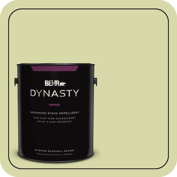 BEHR DYNASTY 1 gal. #410C-3 Celery Sprig Eggshell Enamel Interior Stain-Blocking Paint & Primer