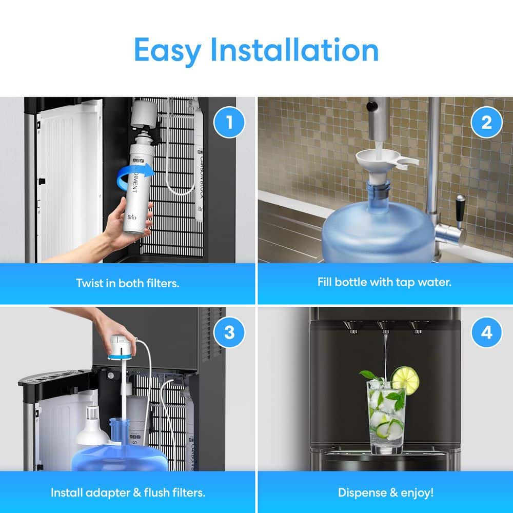 Stainless Steel Bottom Loading Tri-Temperature Water Dispenser
