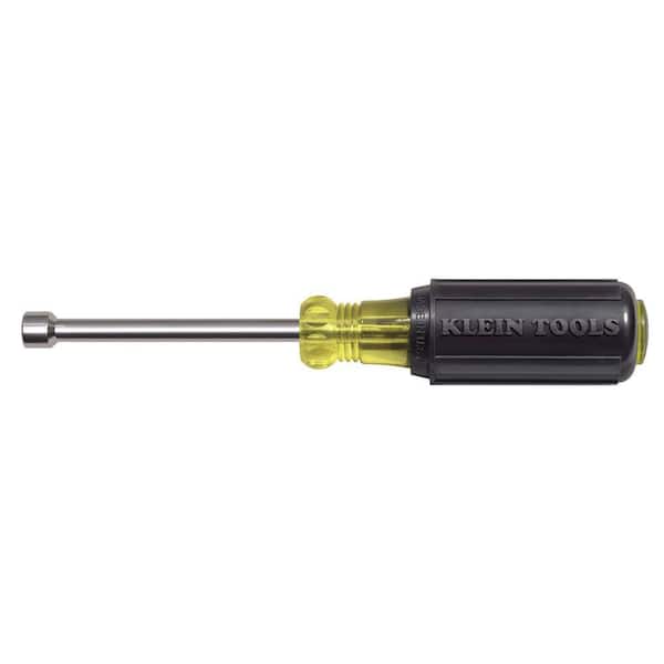 Klein Tools 1/4 in. Nut Driver with 3 in. Hollow Shaft- Cushion Grip Handle