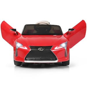 12-Volt Kids Ride on Car Lexus LC500 Licensed Remote Control Electric Vehicle Red
