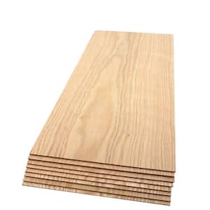 1/8 in. x 6-1/2 in. x 1 ft. 3 in. Red Oak S4S Hardwood Hobby Board (8-Pack)