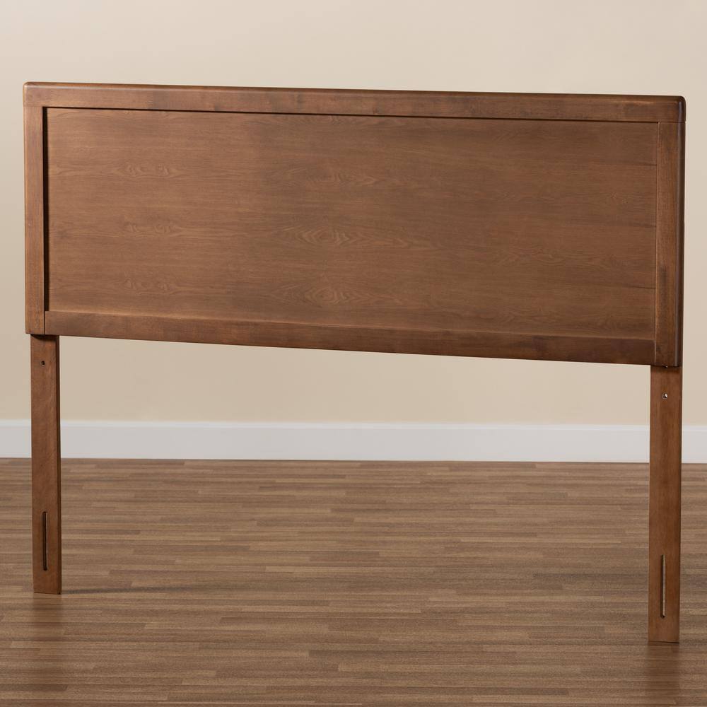 Ash Walnut Finished Wood Full Size Headboard