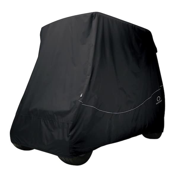 Classic Accessories Fairway Short Roof Golf Car Quick-Fit Cover Black