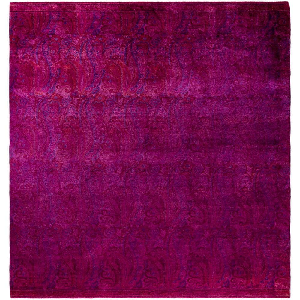 Fine Vibrance Purple 8 X 10 Hand Knotted Wool Indoor Area Rug price history on PriceWatchPro