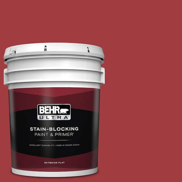 BEHR ULTRA 5 gal. #S-G-150 Ruby Ring Flat Exterior Paint & Primer