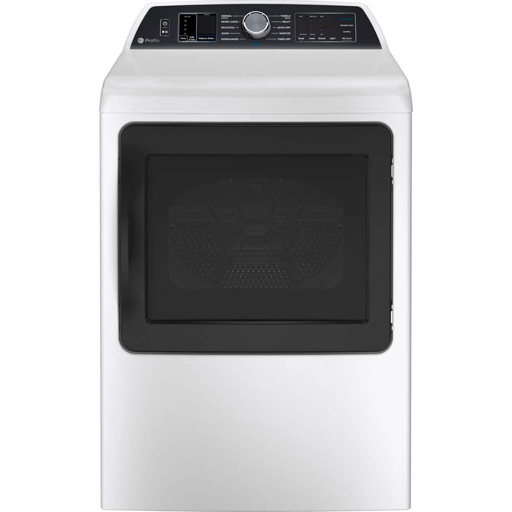GE Profile 7.4 cu. ft. Smart Electric Dryer in White with