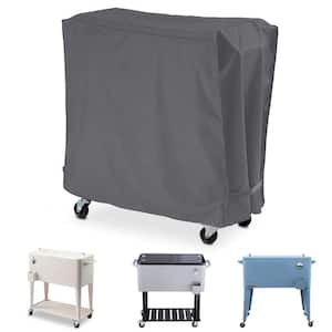 Waterproof Cooler Cart Cover with Coating，Gray