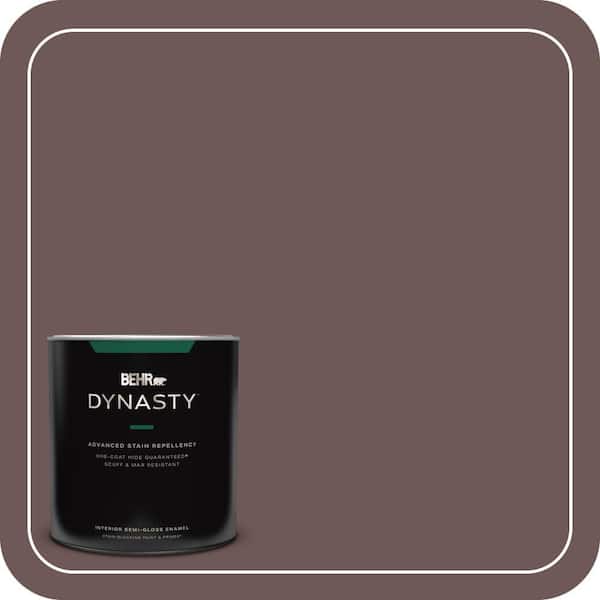 BEHR DYNASTY 1 qt. #720B-6 Beechwood Semi-Gloss Enamel Interior Stain-Blocking Paint and Primer