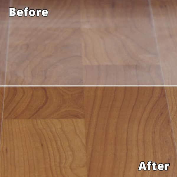 Clean-eez Floor Restorer & Polish. Rejuvenates, Protects, & Shines Wood, Laminate, Vinyl, Bamboo, Slate, & Terracotta. w/Applicator Mop Head. 32 oz