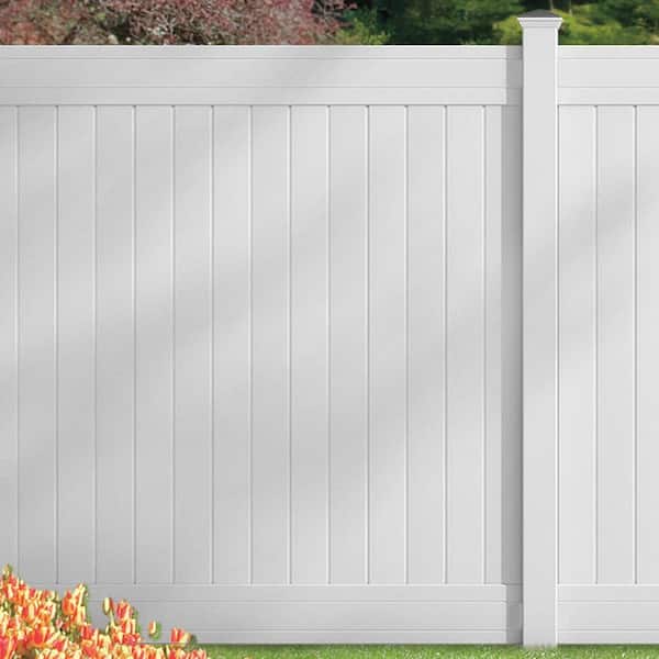 Veranda 6 ft. H x 6 ft. W White Vinyl Windham Fence Panel 73014216 - The  Home Depot
