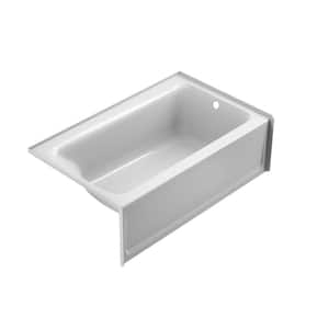 PROJECTA 60 in. x 36 in. Acrylic Right-Hand Drain Rectangular Alcove Soaking Bathtub in White