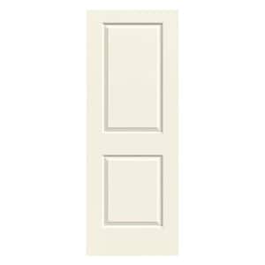 36 in. x 80 in. Cambridge Vanilla Painted Smooth Solid Core Molded Composite MDF Interior Door Slab