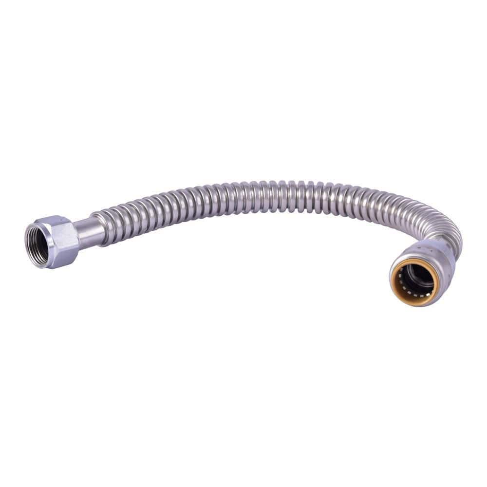 Max 3/4 in. Push-to-Connect x 3/4 in. FIP x 18 in. Corrugated Stainless Steel Water Heater Connector price history on PriceWatchPro