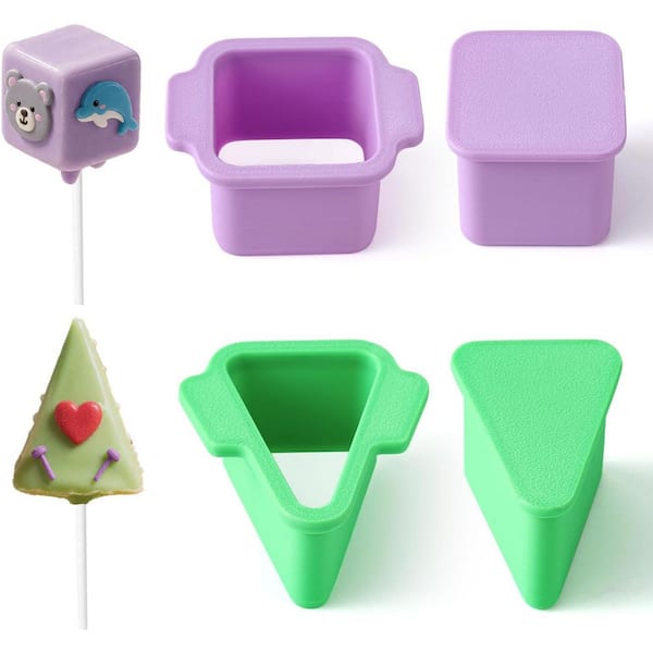 3D Printed PLA Cake Pop Cutter and Pusher Set Baking Mold for Home Baking Birthday Parties Wedding Desserts