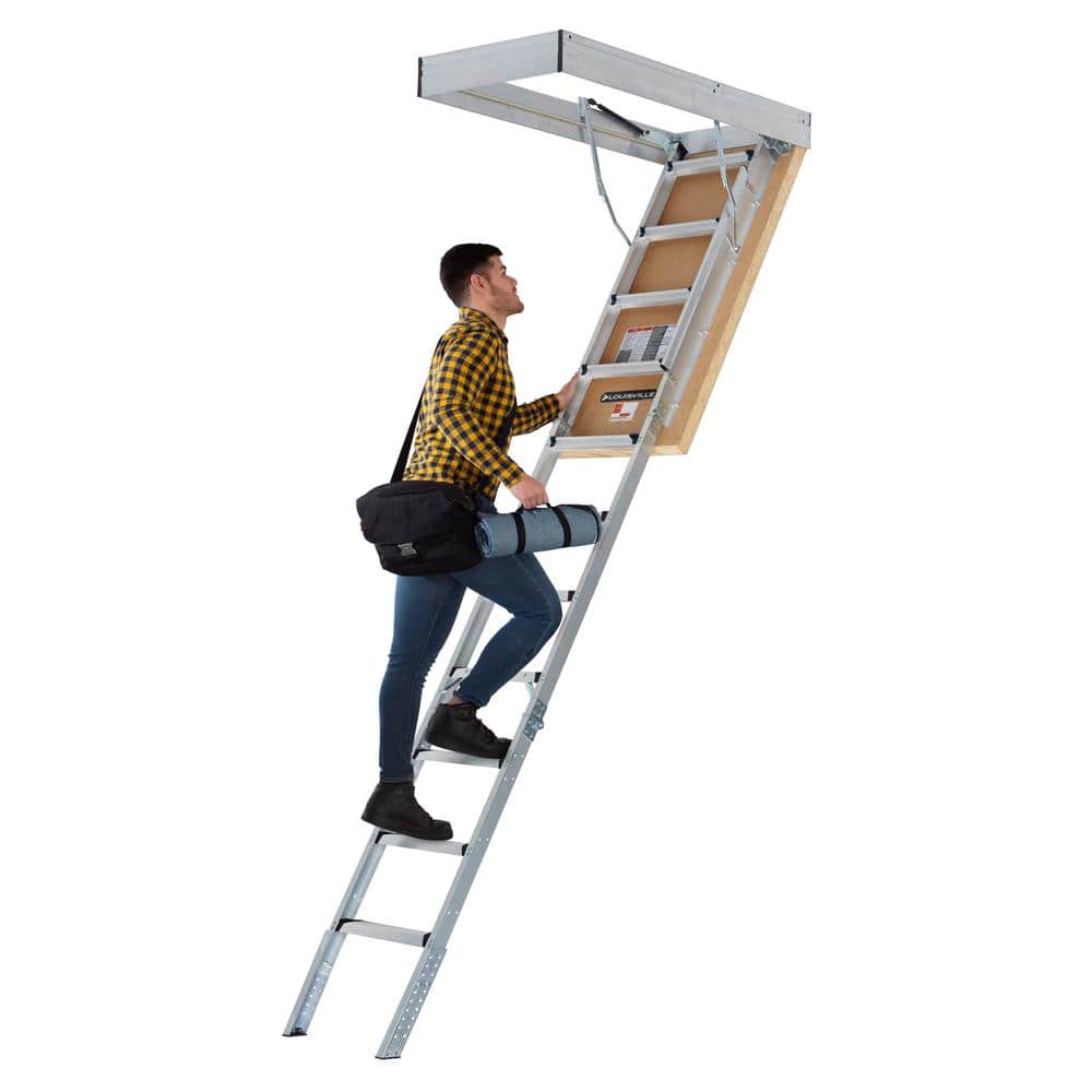 Heavy-Duty Aluminum Attic Ladder with Insulated Door