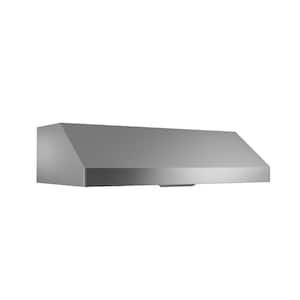 Tempest 42 in. 650 CFM Convertible Under Cabinet Mount Range Hood with LED Light in Stainless Steel