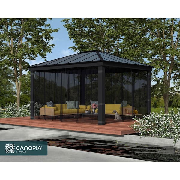 Netting Set for Dallas 12 ft. x 14 ft. Outdoor Gazebo
