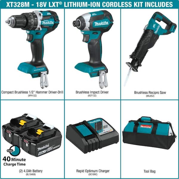 Makita XWT12ZB 18V LXT 3/8 inch Cordless Impact Wrench for sale online 