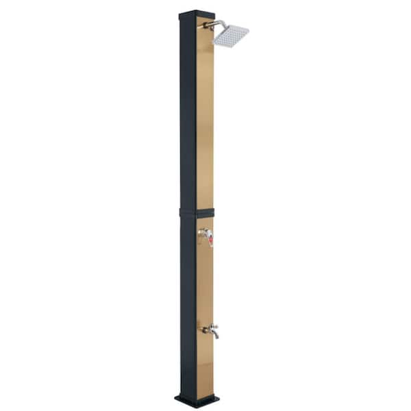 GAME Black and Gold Outdoor Solar Shower