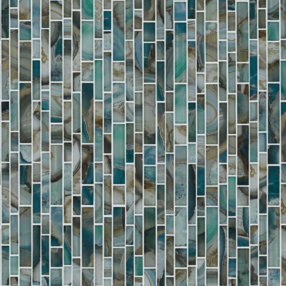 Night Sky 12" x 12" Glass Mosaic Tile
