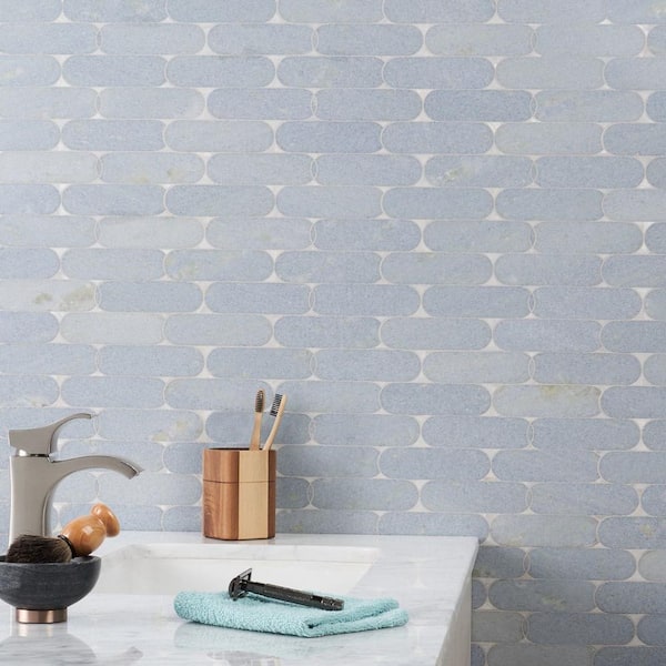 Ivy Hill Tile Nostradam Blue Celeste 9.96 in. x 11.22 in