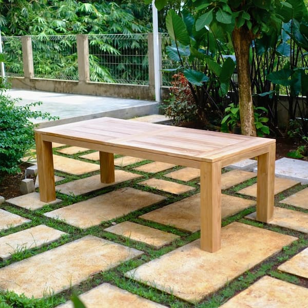 Unbranded Croatia Patio Teak 82 in.Dining Table
