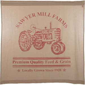 Sawyer Mill Red 72 in Tractor Shower Curtain