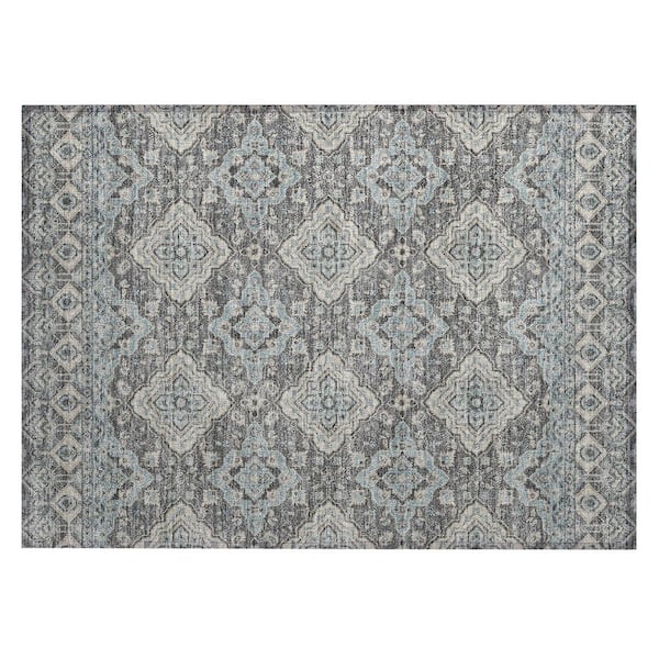 Chantille Machine Washable Indoor/Outdoor Abstract ACN3104 Gray 3 ft. x 4 ft. Area Rug