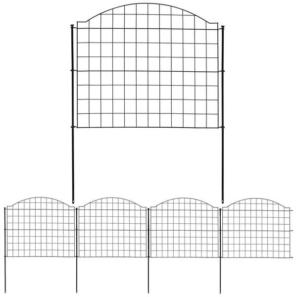 Sunnydaze Decor 25 in. 5Piece Arched Grid Garden Border Fence HBM031 The Home Depot