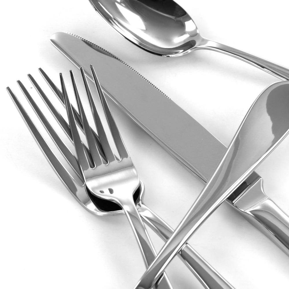 Elegant Stainless Steel 20-Piece Flatware Set