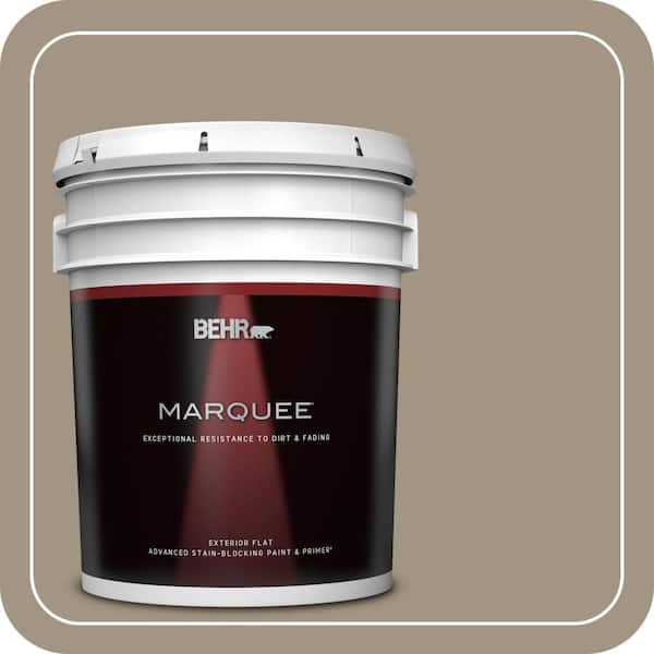 BEHR MARQUEE 5 gal. #ECC-43-2 Bridle Path Flat Exterior Paint & Primer