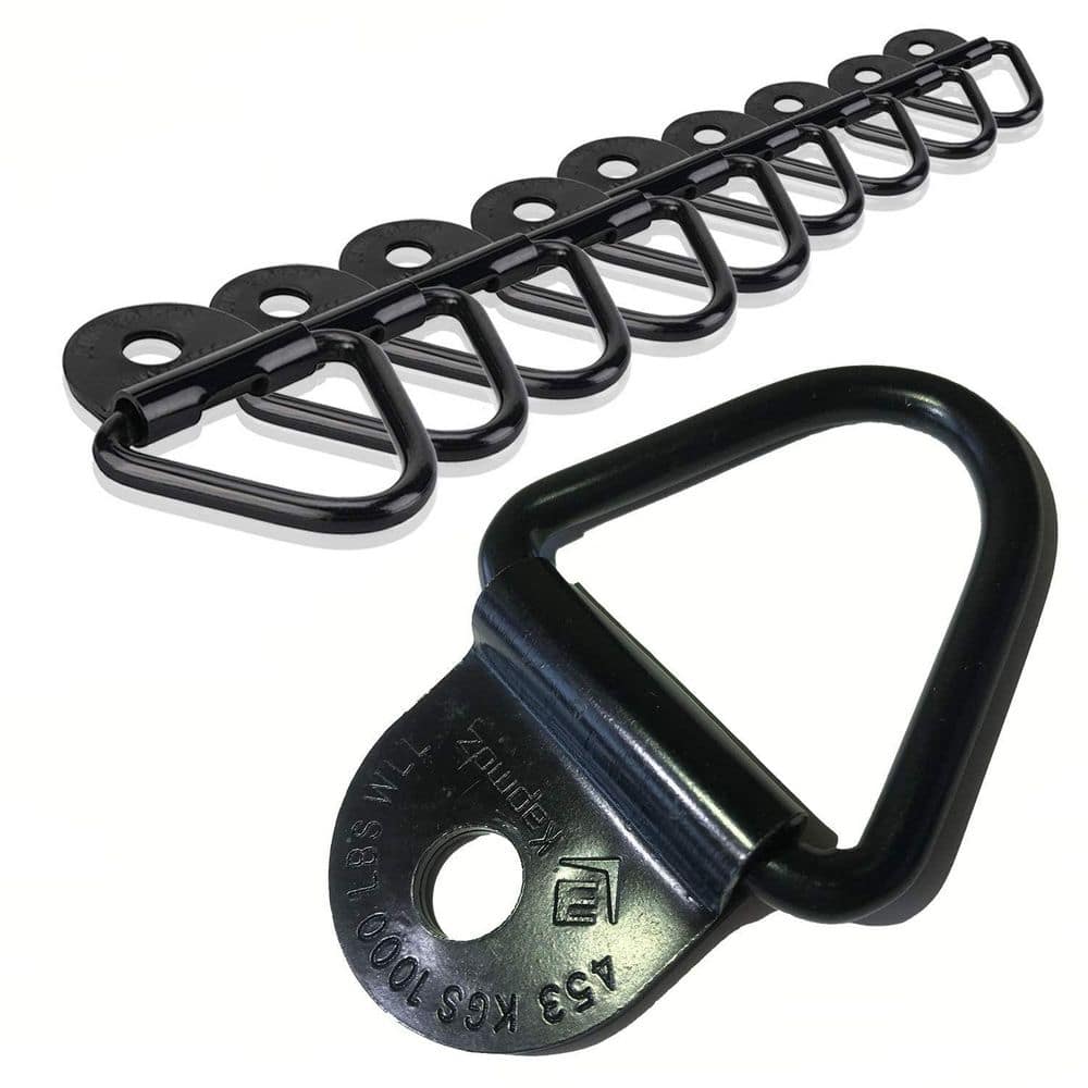 2 in. Heavy Duty Truck Bed Tie Down Anchors Rings Trailers Hook Cargo Bolt on V Ring Pickups Rail Accessories (10-Pack) price history on PriceWatchPro