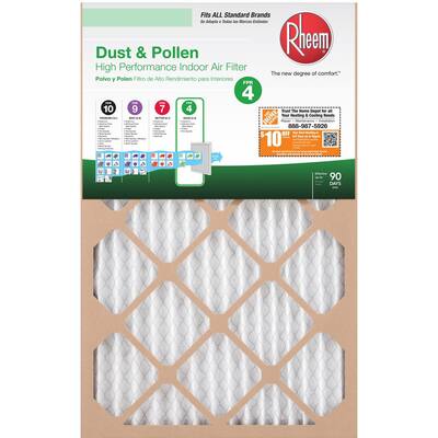 Rheem Air Filters Heating Venting Cooling The Home Depot